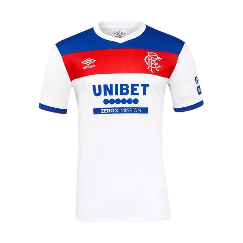 Umbro Mens 25/26 Rangers FC Away Jersey / White/Blue